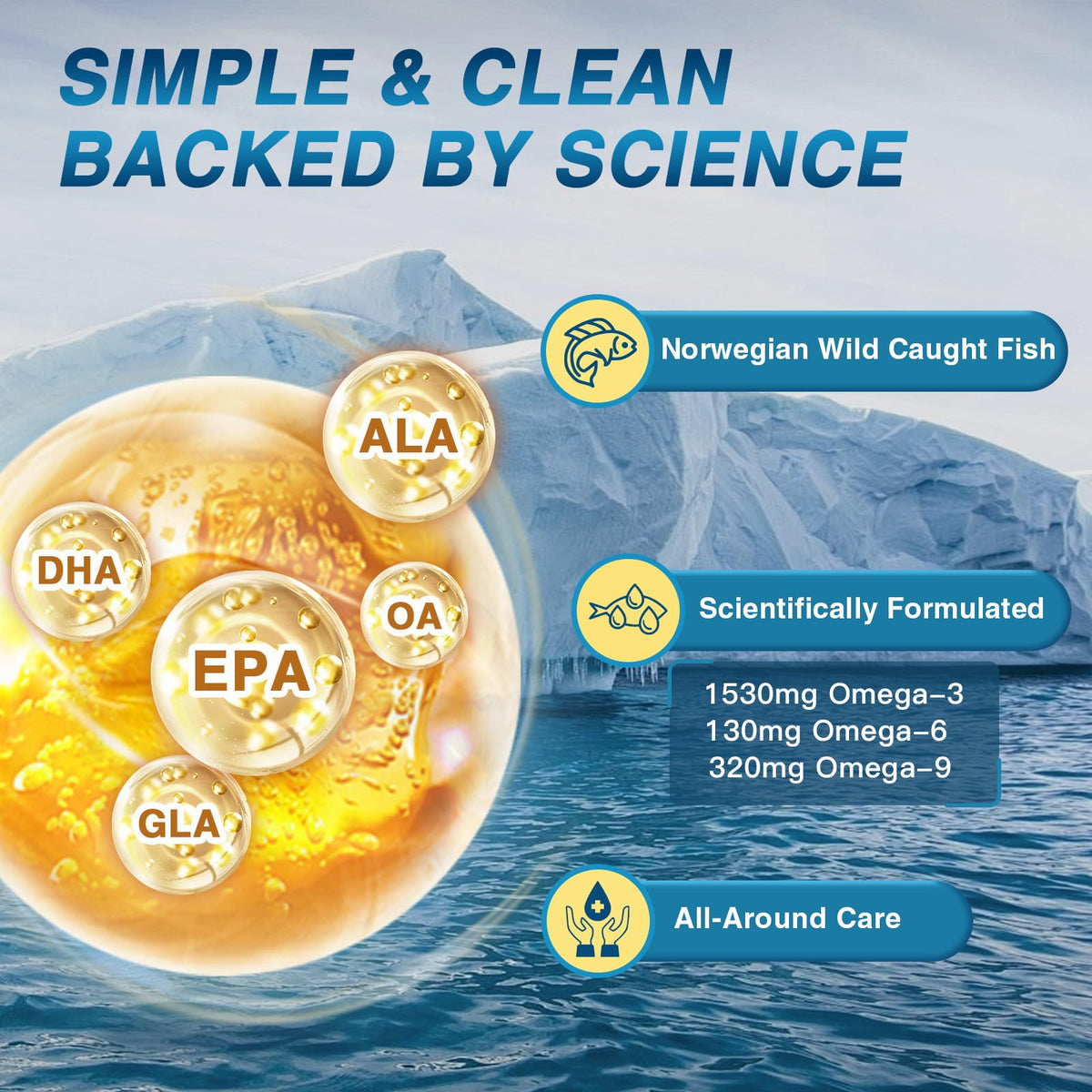 Omega 3 6 9 Fish Oil 2400mg 120 Softgels P99400