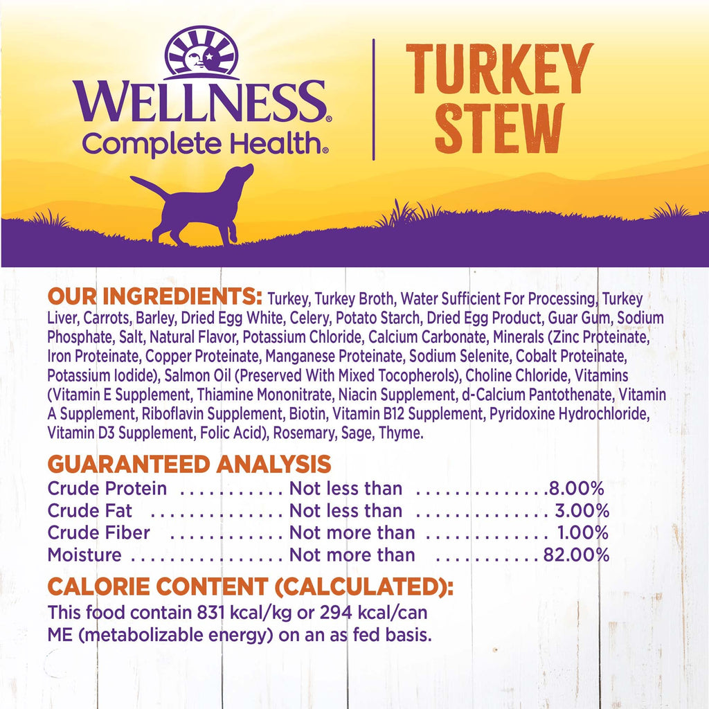 Grain Free Turkey Recipe Canned Wet Dog Food, 12.5 oz, Pack of 12 Cans T80486