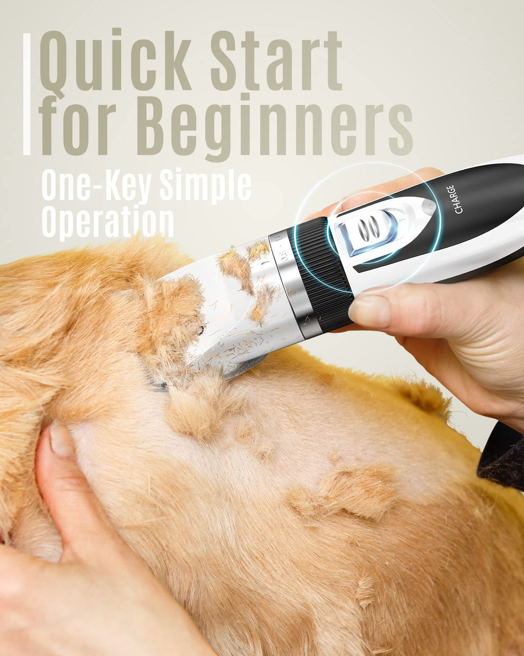 Dog Shaver Clippers and Nail Grinder Paw Trimmer Kit S5505