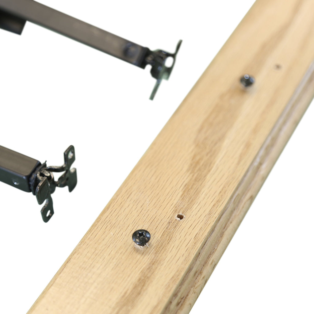 Indoor Stair Rail Section Kit with Black Metal Balusters K641