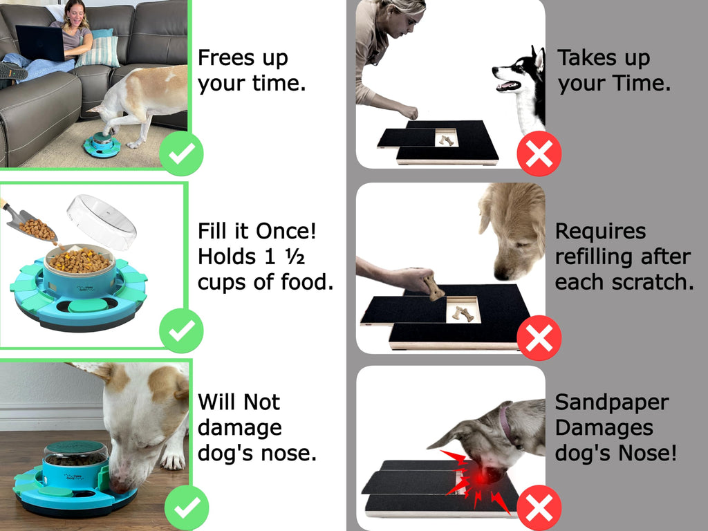 Dog Nail Scratch Board with Treat Dispenser T737