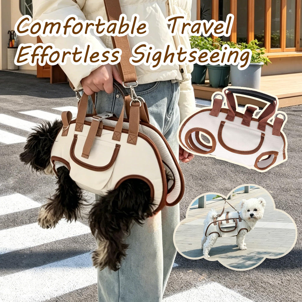 Hands Free Dog Backpack Carrier for Small Dogs, Breathable Pet Carrier with Adjustable Straps Z835