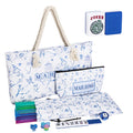 166 Blue Mahjong Tile Set with Bag and 4 All-in-One Rack/Pushers W376