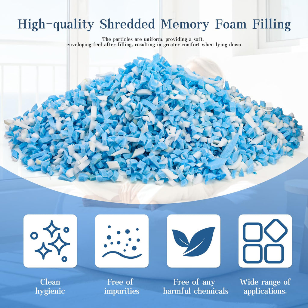 20LB Shredded Memory Foam Filler K1214