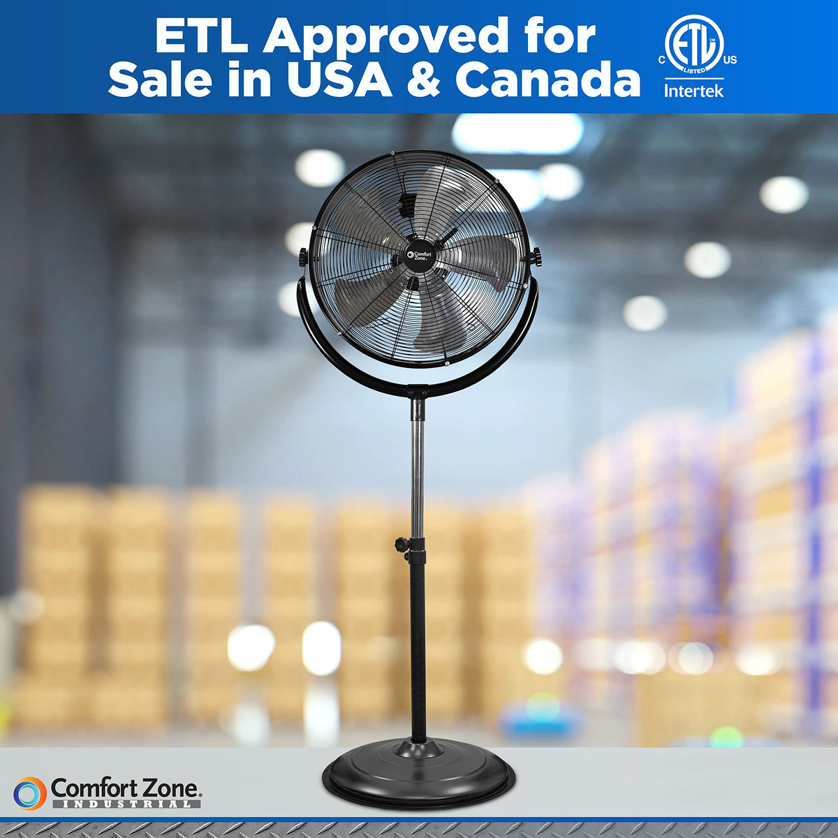 20-Inch High-Velocity Industrial Pedestal Fan Y258
