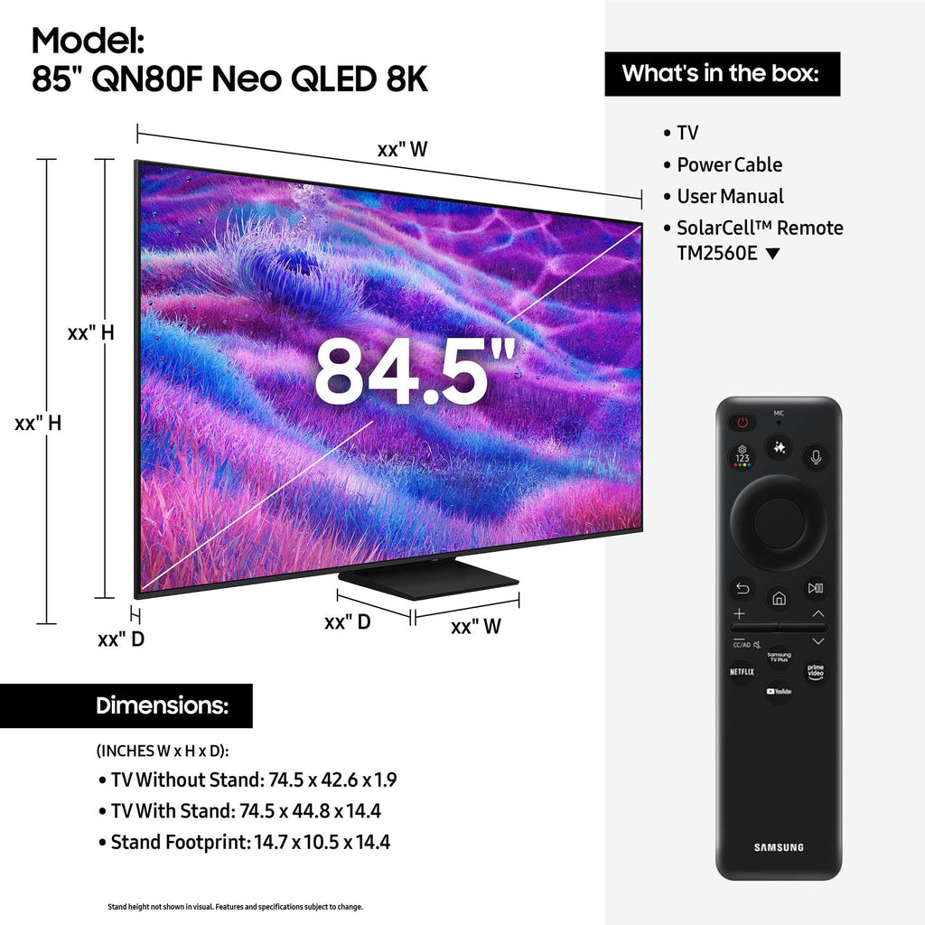85 inch QLED 4K Smart TV X989841
