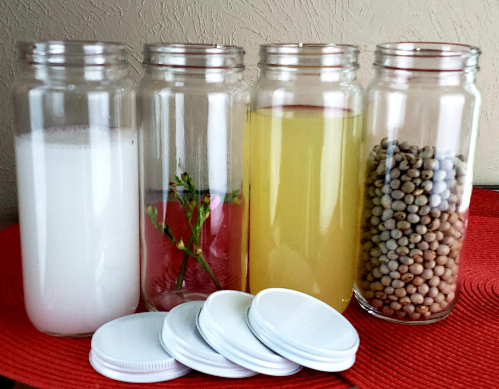 Wide Mouth Glass Bottle Jar 16 oz C486