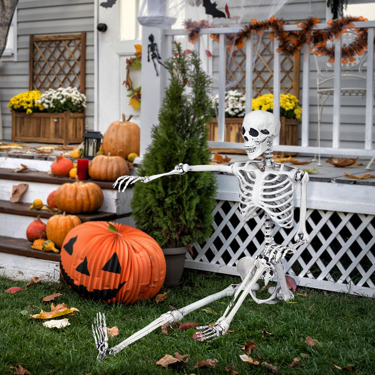 5.4 FT Posable Skeleton Decoration O7931