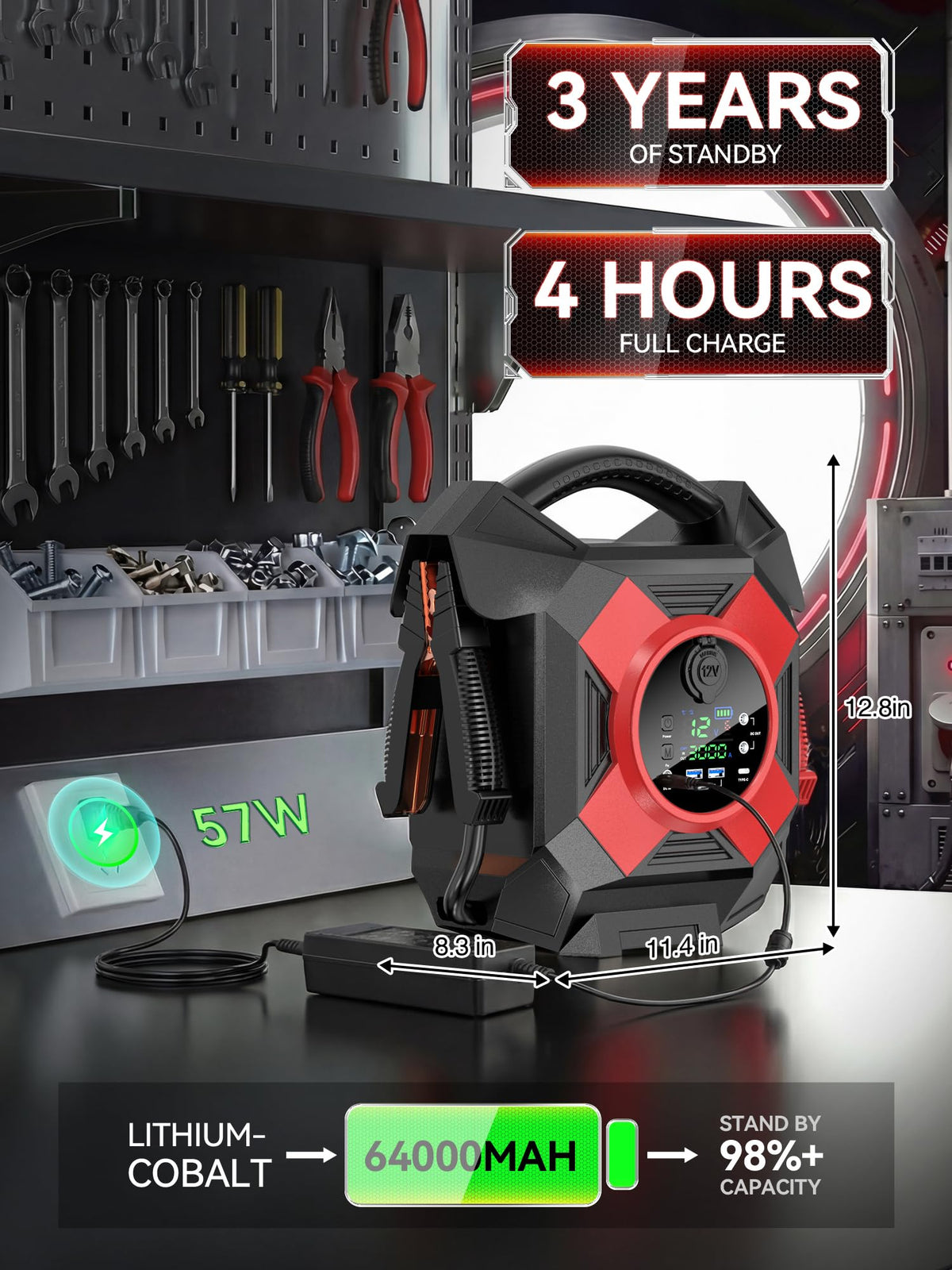 12V Semi Truck Jump Starter Heavy Duty Z50723