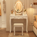 Vanity Desk with Mirror and Lights O63903