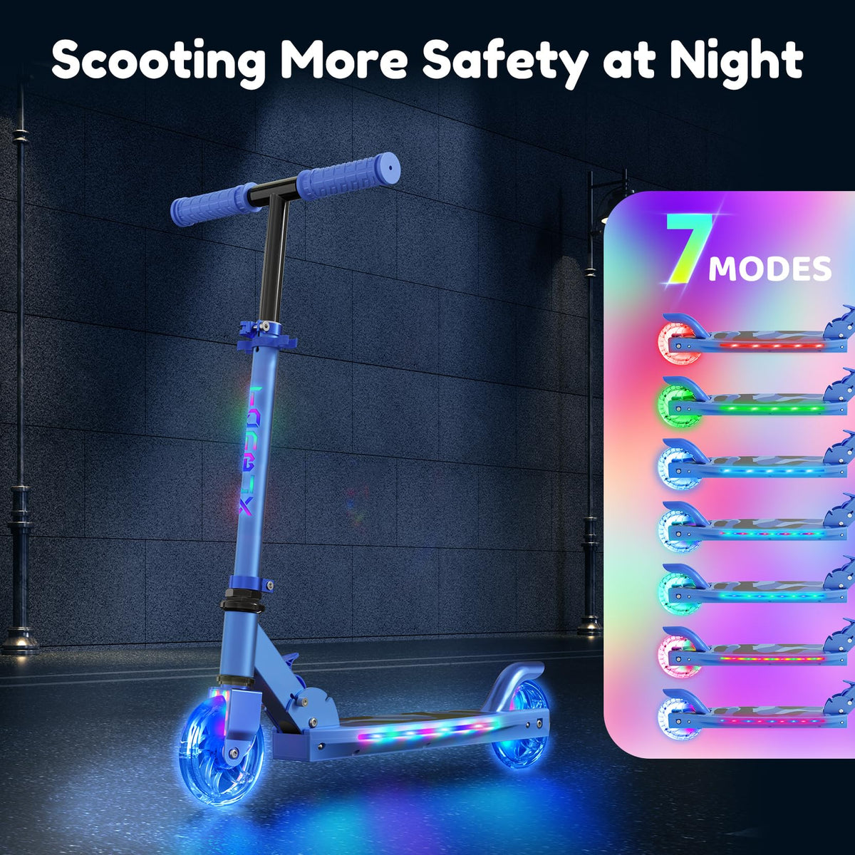 2 Wheel Adjustable Height Foldable Lightweight Kick Scooter M453