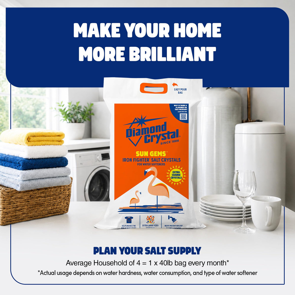 3 Pack Water Softener Salt, 40 Pounds O400