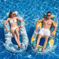 2 Pack Adult Pool Float Lounger with Cup Holders D228
