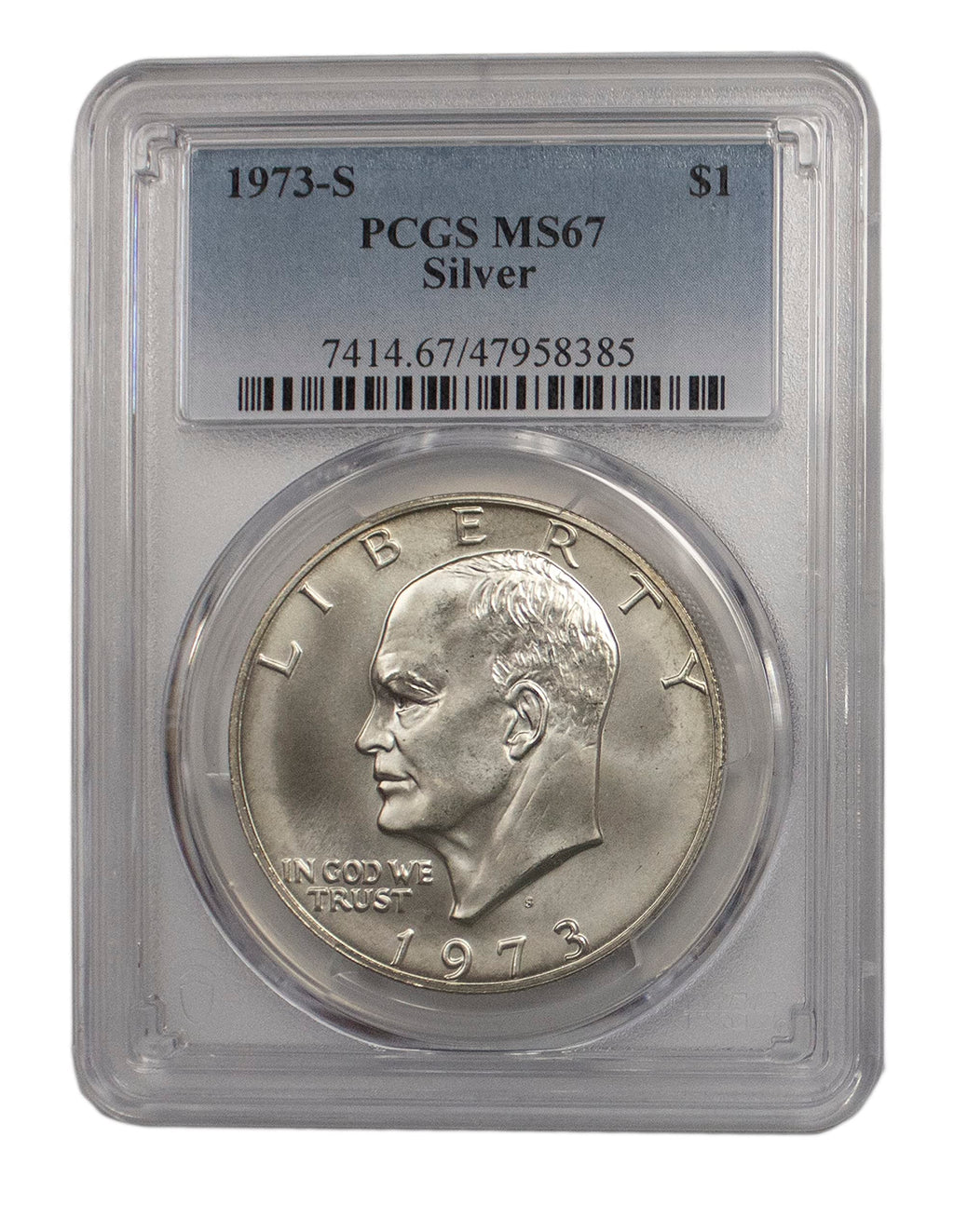 Silver Eisenhower Dollar E502809