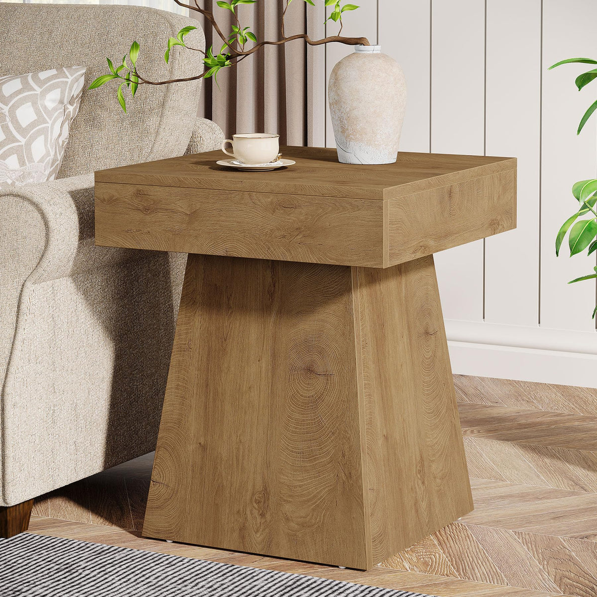 Small End Table Set of 2 Light Brown M228355