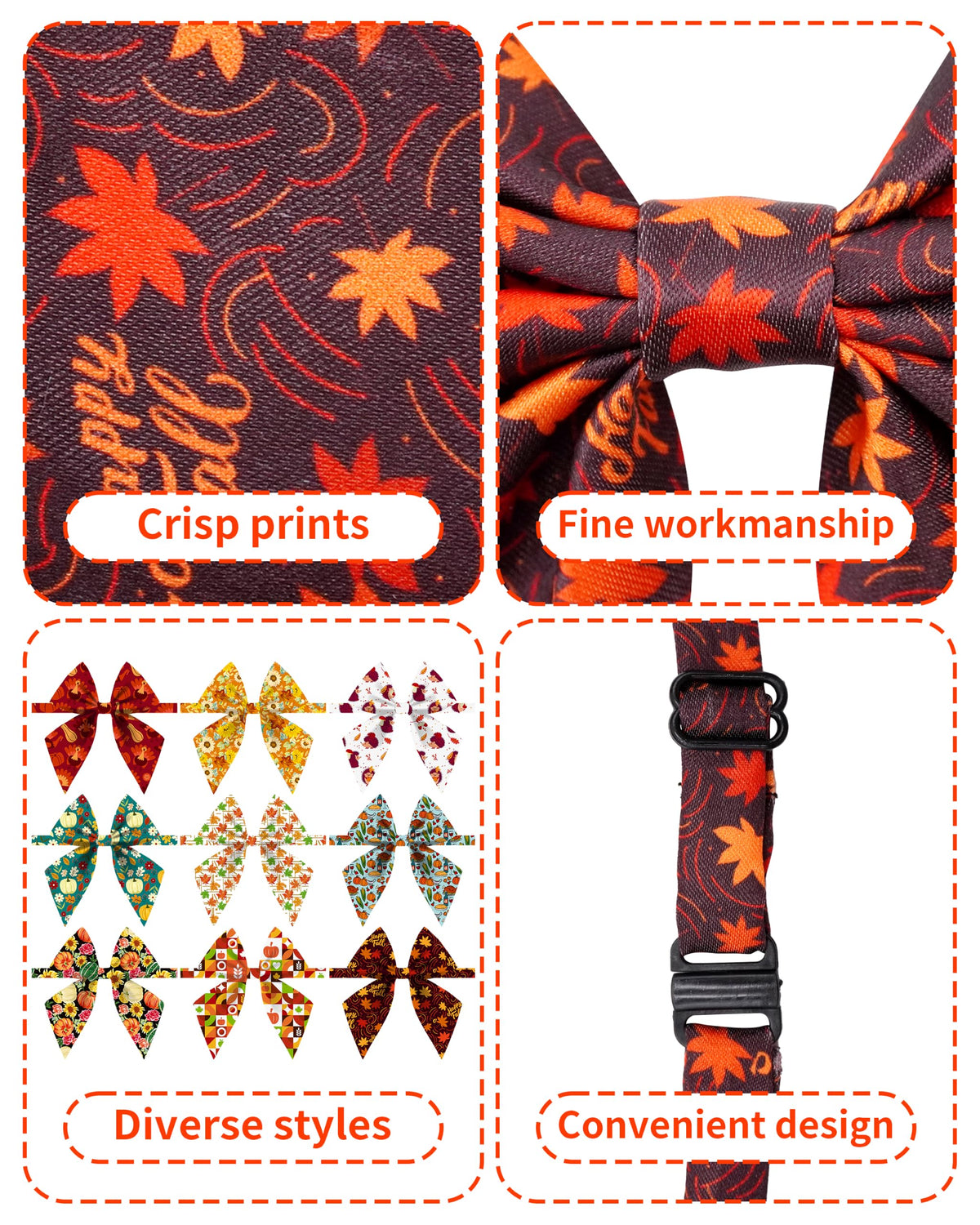 50 Pack Dog Bowties O212463