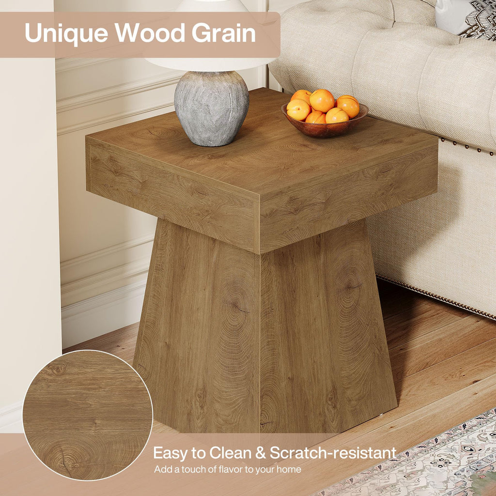 Small End Table Set of 2 Light Brown M228355