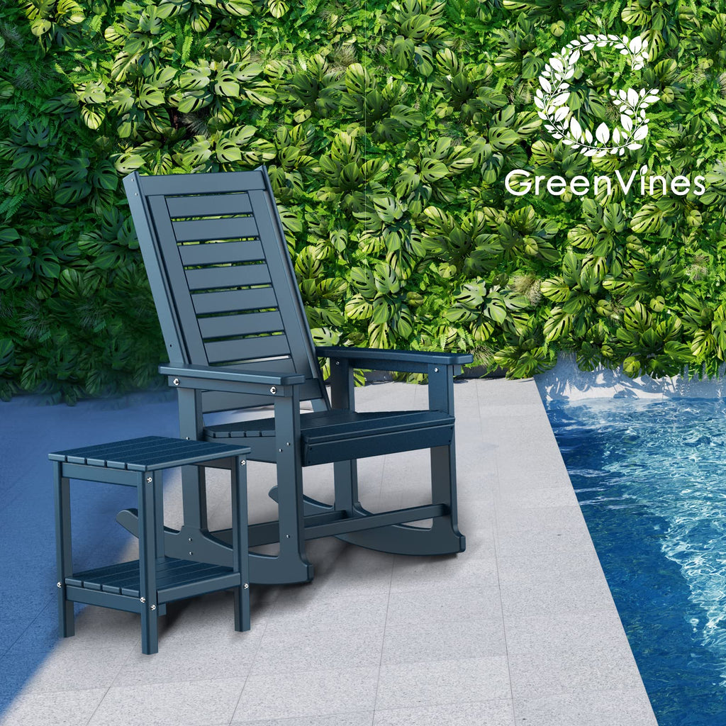 Oversized Outdoor Rocking Chairs Set of 2 Blue V17421