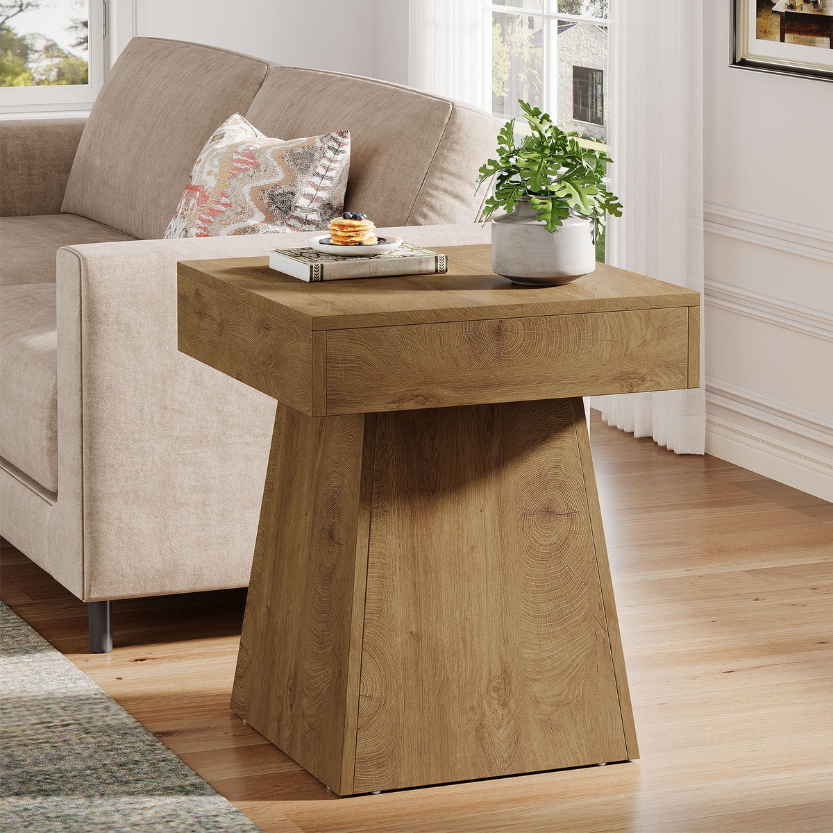 Small End Table Set of 2 Light Brown M228355